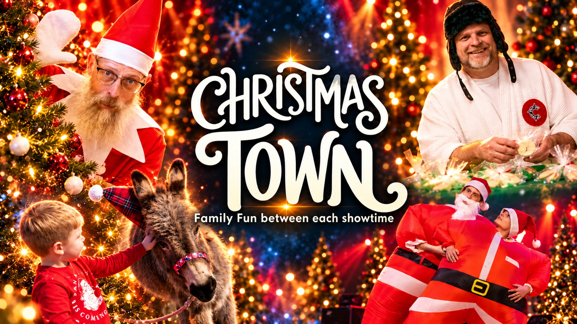 Christmas Town: festive characters, treats, family activities and holiday fun.